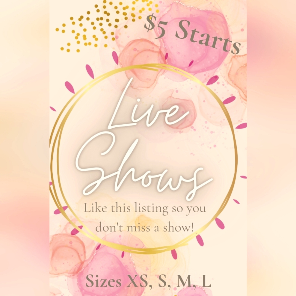 ✨LIKE THIS LISTING TO BE NOTIFIED OF LIVE SHOWS ✨